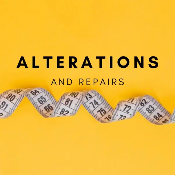 Alterations and repairs with measuring tape